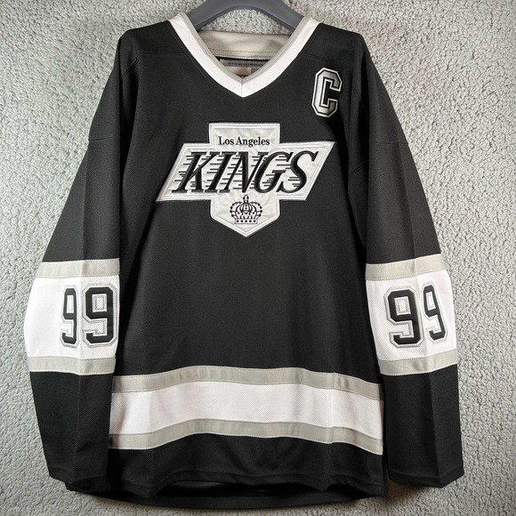 CCM Other - Los Angeles Kings Jersey Men Size 52 Black Gretzky 99 CCM Vintage Hockey NHL